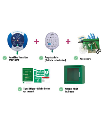 Pack intérieur - DAE Heartsine Samaritan 350P (semi-automatique)