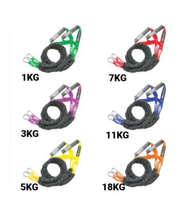 CROSSOVER SYMMETRY : SANGLES DE RESISTANCE ELASTIQUE - VERT 1KG