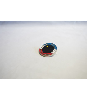 Médaille Balle 1 Point Jaune Mini Squash Ecole de Squash Française