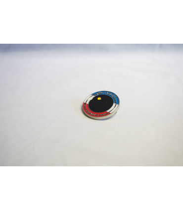 Médaille Balle 1 Point Jaune Mini Squash Ecole de Squash Française