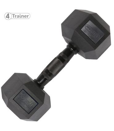 Haltère Hexagonale BL4CK 22,5KG - 4TRAINER