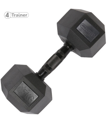 Haltère Hexagonale BL4CK 25KG - 4TRAINER