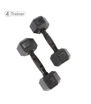 Haltère Hexagonale BL4CK 2,5KG - 4TRAINER