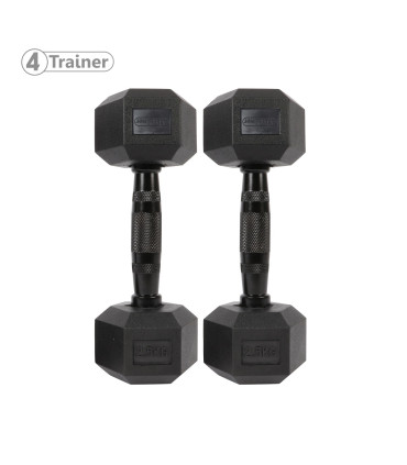 Haltère Hexagonale BL4CK 2,5KG - 4TRAINER