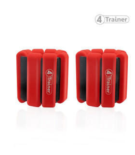 Bandes Lestées Silicone - Rouge - 2 x 1kg - 4TRAINER