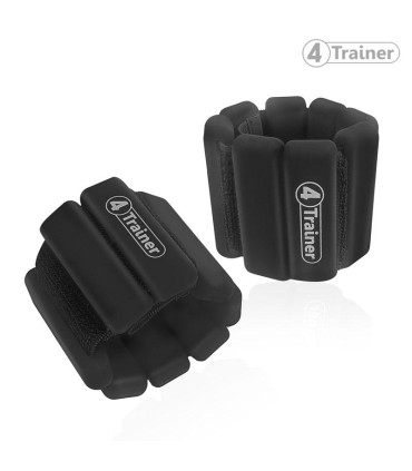Bandes Lestées Silicone - Noir - 2 x 0,5kg - 4TRAINER