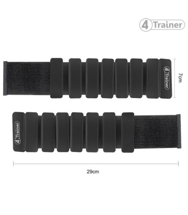 Bandes Lestées Silicone - Noir - 2 x 0,5kg - 4TRAINER