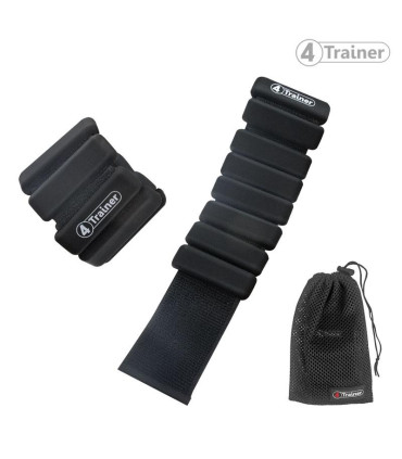 Bandes Lestées Silicone - Noir - 2 x 0,5kg - 4TRAINER
