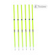 PIQUETS SLALOM TELESCOPIQUES - Pointe Acier Jaune - LOT DE 6 - 1m à 1,80m - 4TRAINER