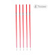 PIQUETS SLALOM - Pointe Acier Rouge - LOT DE 5 - 160cm - 4TRAINER