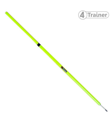 PIQUETS SLALOM TELESCOPIQUES - Pointe Acier Jaune - LOT DE 6 - 1m à 1,80m - 4TRAINER