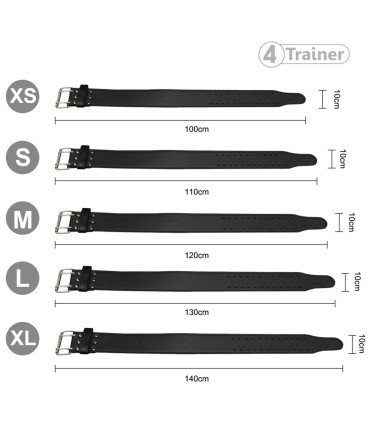 Ceinture de Force en Cuir - HALTÉROPHILIE - 4TRAINER