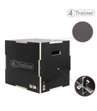 PLYOBOX 3 en 1 - Surface Anti-Dérapante - 4TRAINER