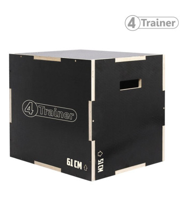 PLYOBOX 3 en 1 - Surface Anti-Dérapante - 4TRAINER