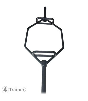 HEX BARRE - Trap Bar Full Black 140cm - 4TRAINER
