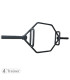 HEX BARRE - Trap Bar Full Black 140cm - 4TRAINER