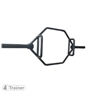 HEX BARRE - Trap Bar Full Black 140cm - 4TRAINER
