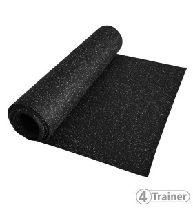 ROULEAU DE SOL - 10m x 1,25m - Épaisseur 4mm - Noir - Avec Pigments EPDM