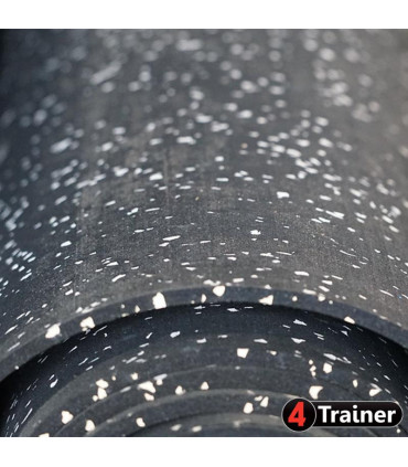 ROULEAU DE SOL - 10m x 1,25m - Épaisseur 4mm - Noir - Avec Pigments EPDM