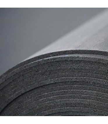ROULEAU DE SOL - 10m x 1,25m - Épaisseur 6mm - Noir