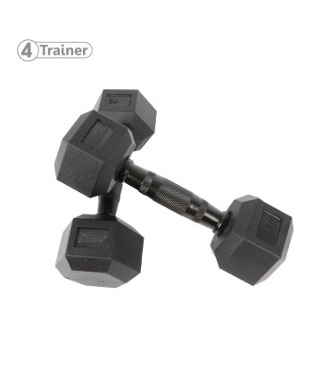 Haltère Hexagonale à l'unité - BL4CK 9KG - 4TRAINER