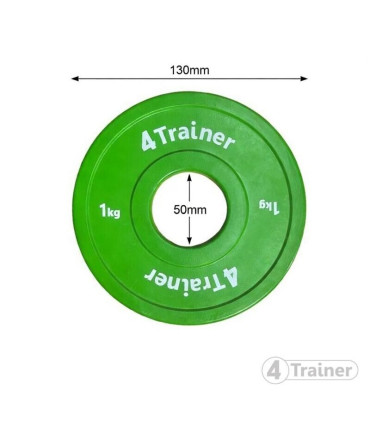 Mini Disque Olympique - Bumper - 1KG - 4TRAINER