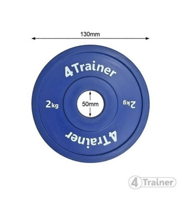 Mini Disque Olympique - Bumper - 2KG - 4TRAINER
