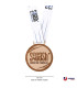 Médaille FFSquash en bois de Hêtre – 70mm