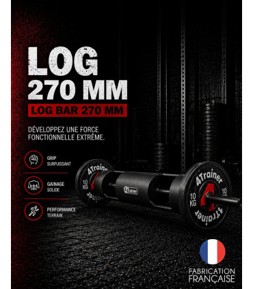 BARRE STRONGMAN - Log Bar 270mm - 4TRAINER