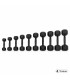 PACK HALTÈRES - 1 à 10KG - 10 Paires (1, 2, 3, 4, 5, 6, 7, 8, 9, 10kg)  - 4TRAINER