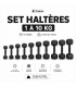 PACK HALTÈRES - 1 à 10KG - 10 Paires (1, 2, 3, 4, 5, 6, 7, 8, 9, 10kg)  - 4TRAINER