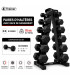 PACK HALTÈRES - 1 à 10KG avec Rack - 6 Paires (1, 3, 5, 7, 9, 10kg)  - 4TRAINER