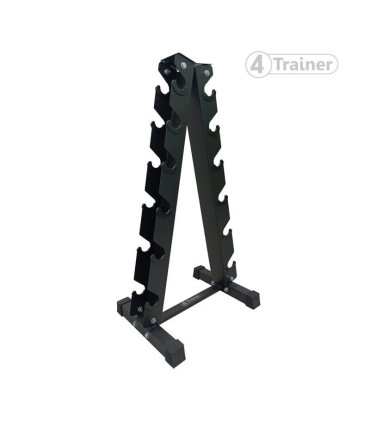 PACK HALTÈRES - 1 à 10KG avec Rack - 6 Paires (1, 3, 5, 7, 9, 10kg)  - 4TRAINER
