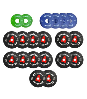 PACK HALTÈRES - 5 à 20KG avec Rack - 6 Paires (5, 10, 12.5, 15, 17.5, 20kg) - 4TRAINER