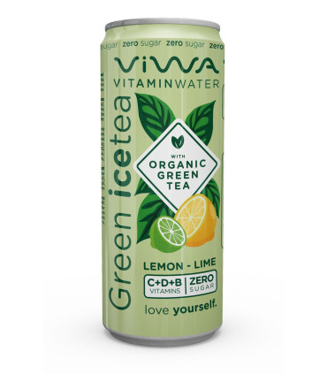 Lot 24 - ICE TEA LEMON CAN - VITAMIN WATER