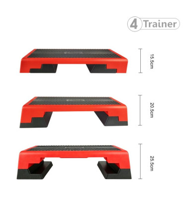 STEP FITNESS - Réglable 3 Hauteurs - 4TRAINER