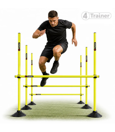 KIT PLIOMÉTRIE AJUSTABLE  - 9 Jalons Démontables 180cm - 4TRAINER