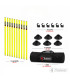 KIT PLIOMÉTRIE AJUSTABLE  - 9 Jalons Démontables 180cm - 4TRAINER