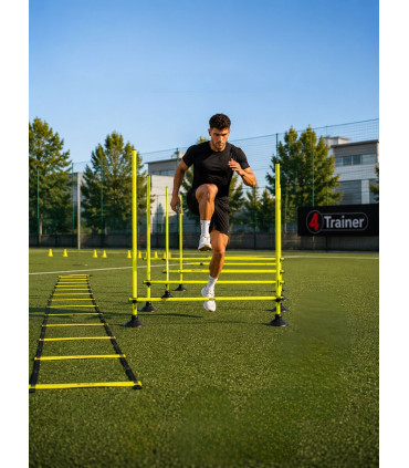KIT PLIOMÉTRIE AJUSTABLE  - 9 Jalons Démontables 180cm - 4TRAINER