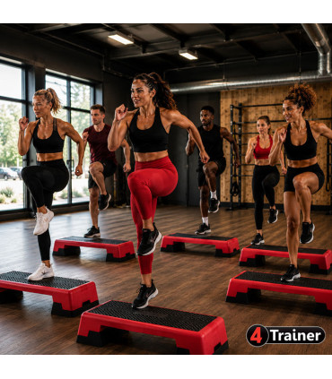STEP FITNESS - Réglable 3 Hauteurs - 4TRAINER