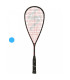 Raquette de squash Salming Powerray noire et rouge
