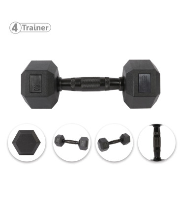Haltère Hexagonale BL4CK 35KG - 4TRAINER