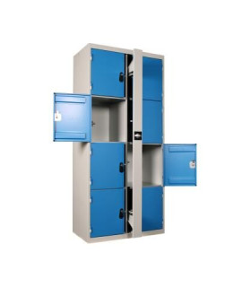 ARMOIRE VISITABLE MULTICASES SUPERPOSEES 8 CASIERS SANS PIEDS