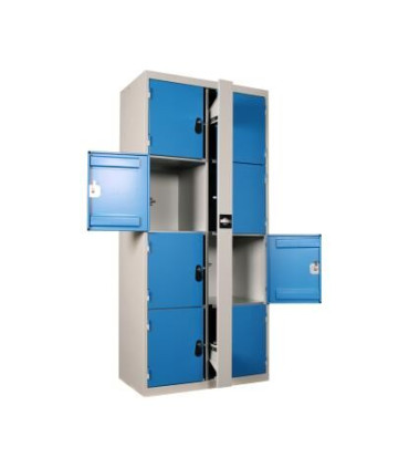 ARMOIRE VISITABLE MULTICASES SUPERPOSEES 8 CASIERS SANS PIEDS