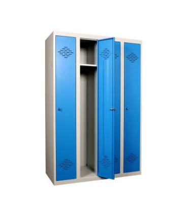 ARMOIRE/VESTIAIRE CLASSIQUES MONOBLOCS 4 CASIERS AVEC PIEDS