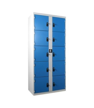 ARMOIRE VISITABLE MULTICASES SUPERPOSEES 10 CASIERS SANS PIEDS