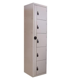 ARMOIRE VISITABLE MULTICASES SUPERPOSEES 5 CASIERS AVEC PIEDS