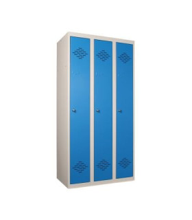 ARMOIRE/VESTIAIRE CLASSIQUES MONOBLOCS 3 CASIERS SANS PIEDS
