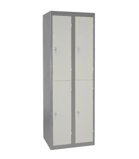 ARMOIRE/VESTIAIRE CLASSIQUES MULTICASES MONOBLOCS - 4 CASIERS SANS PIED
