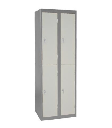 ARMOIRE/VESTIAIRE CLASSIQUES MULTICASES MONOBLOCS - 4 CASIERS SANS PIED
